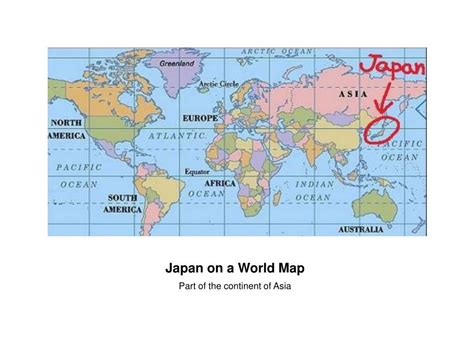 Key principles of MAP Japan On A World Map
